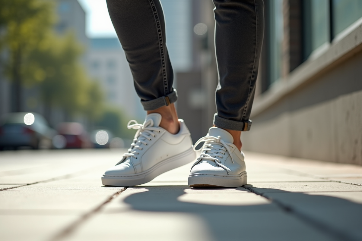 baskets blanches