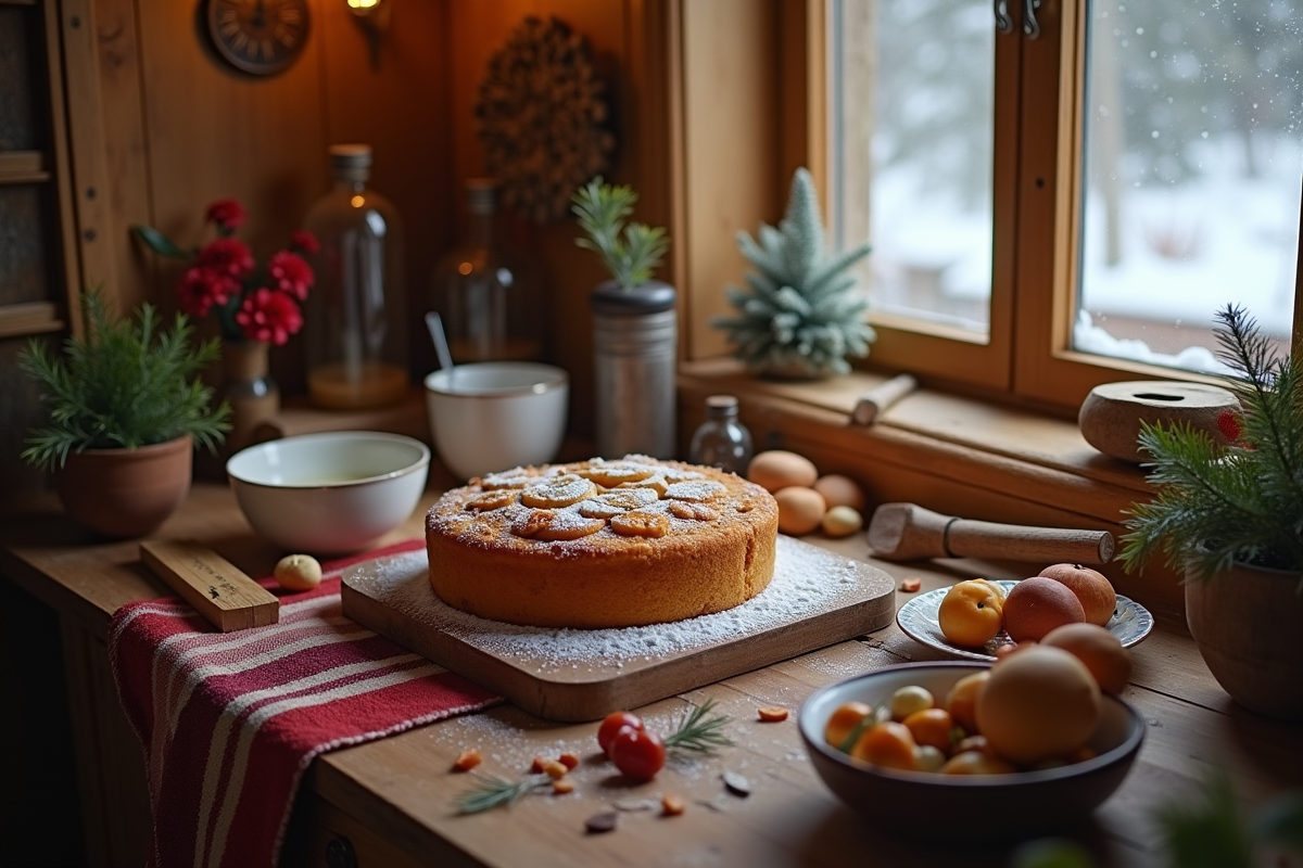 gâteau noël